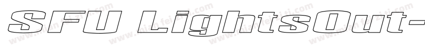SFU LightsOut字体转换
